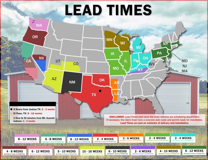 Lead Times | texasqualitybuildings.com